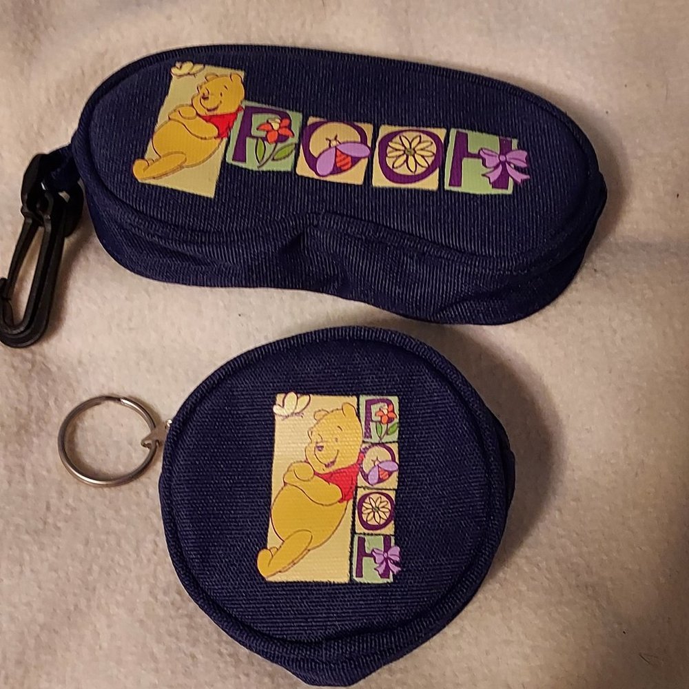 Avon Winnie the Pooh Zippered Eyeglass Case and Coin Purse